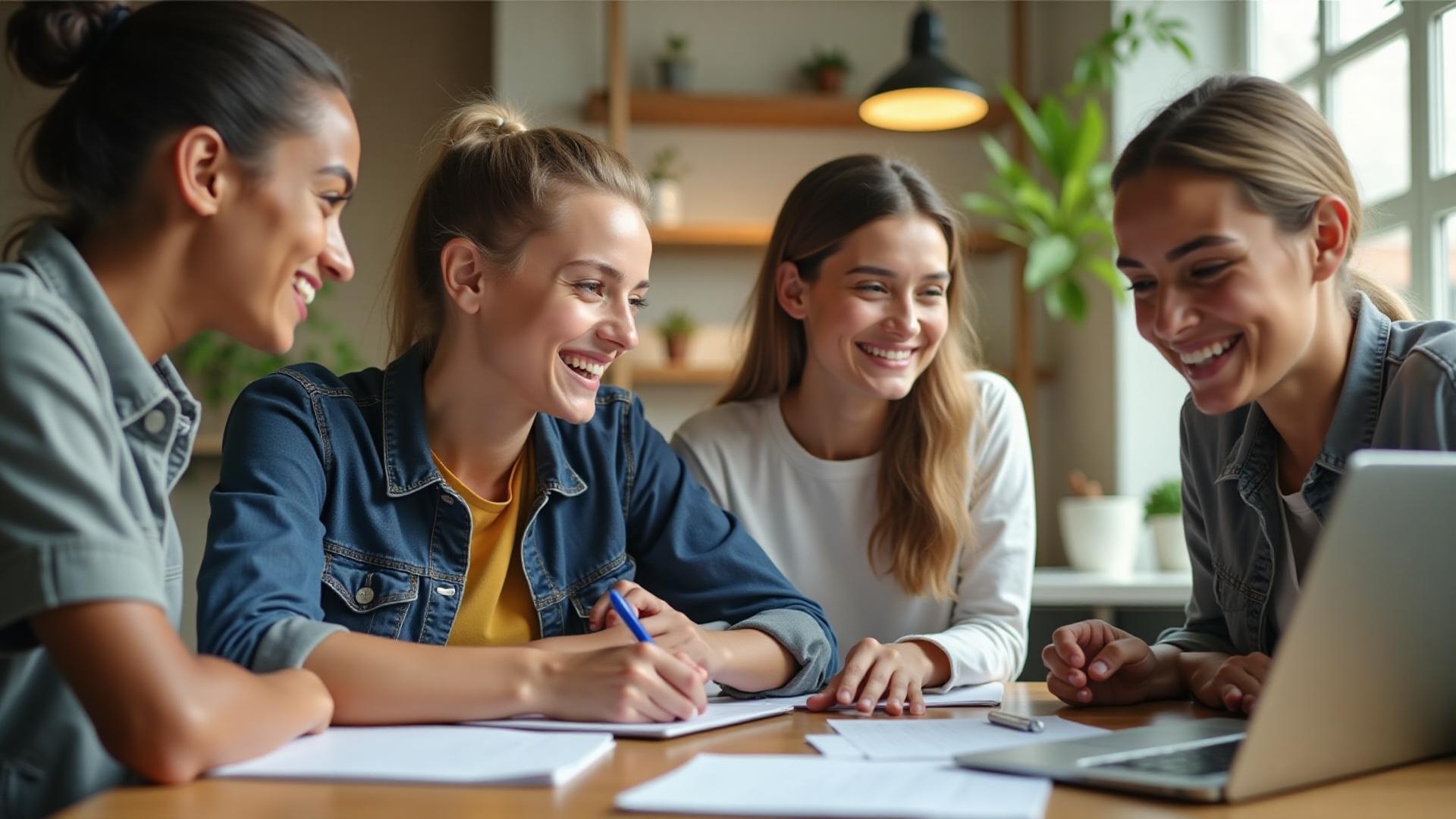 Students learning together with 123tutors